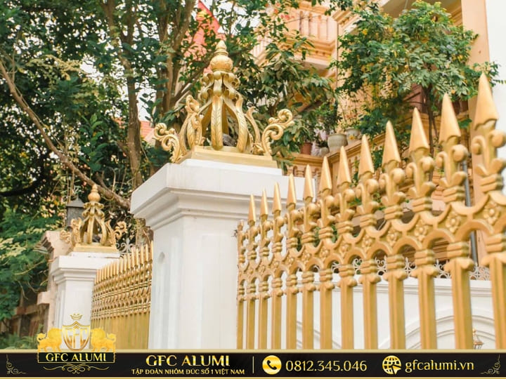 Chông rào nhôm đúc 15