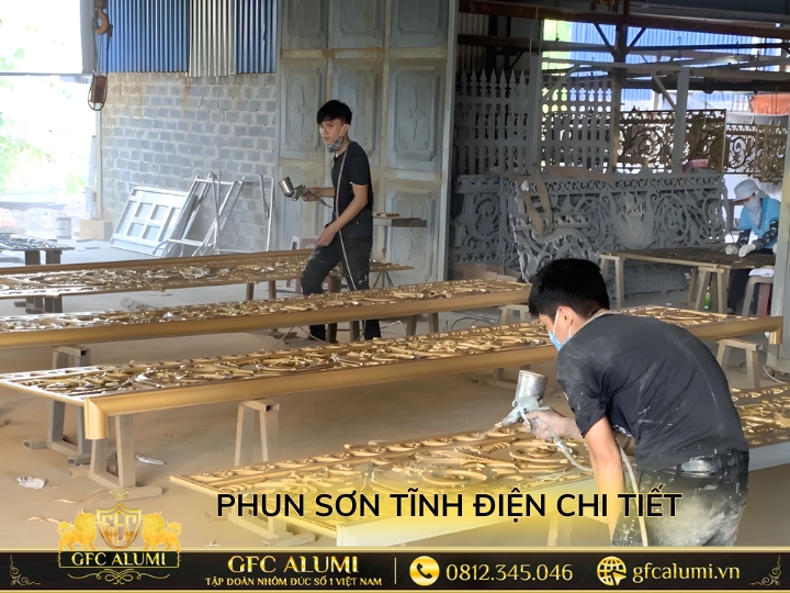 phun sơn tĩnh điện cao cấp