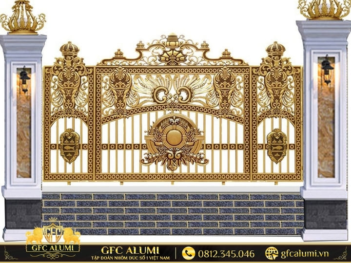 Hàng rào nhôm đúc Buckingham đẳng cấp cho biệt thự
