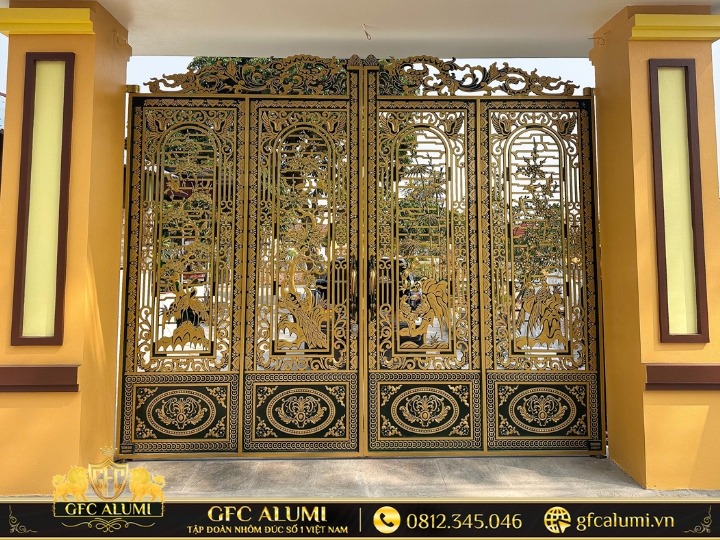 Mẫu cổng nhôm đúc giá rẻ tại TPHCM 26