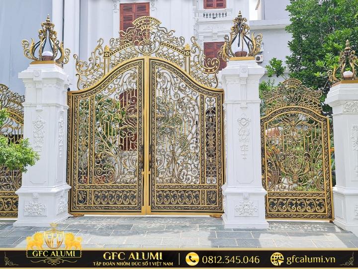 Mẫu cổng nhôm đúc giá rẻ tại TPHCM 32