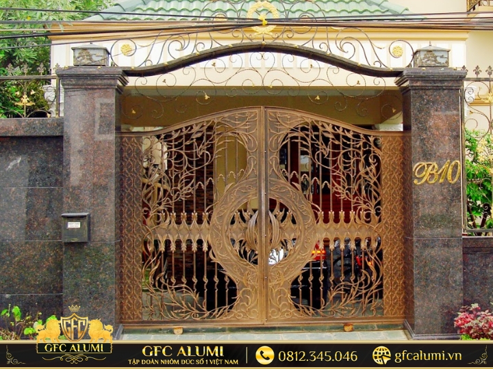 Cổng nhôm đúc Phú Thọ 23