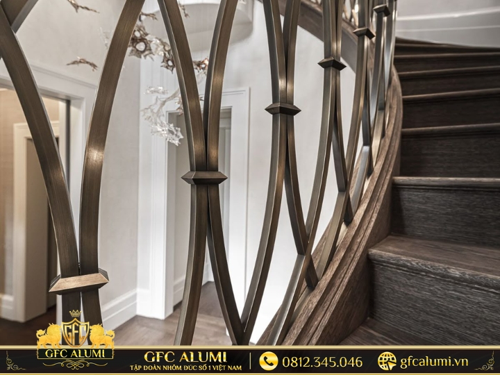 Tay vịn phong cách đơn giản, hiện đại