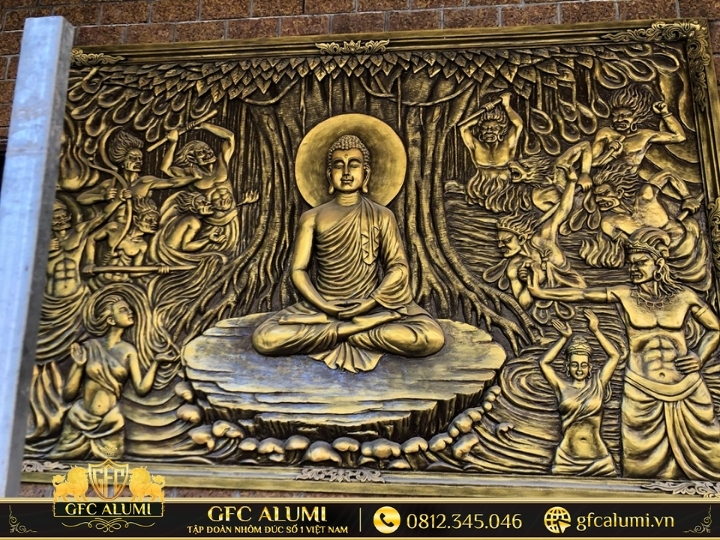Tác phẩm tôn giáo sang trọng cho không gian thiền