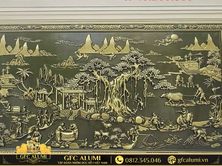 Cảnh sinh hoạt ngày thường trong làng