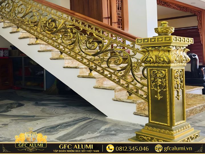 Kiểu cầu thang thẳng đơn giản, tiết kiệm chi phí và phù hợp nhiều dạng nhà phố